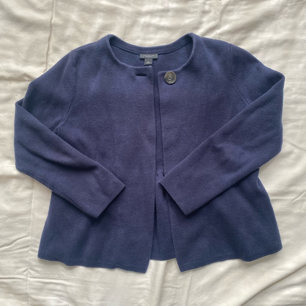 Ann Taylor peplum blazer jacket.